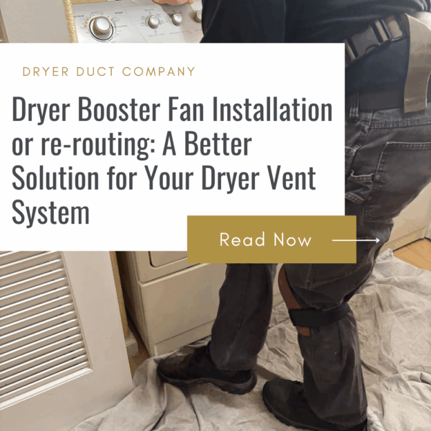 dryer duct co technician cleaning the dryer machine.